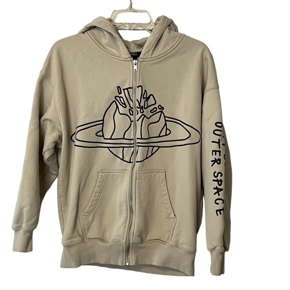 BROKEN PLANET MARKET OUTER SPACE FULL ZIP UP HOODIE SWEATSHIRT XS - Picture 12 of 14